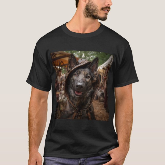 T-shirt Renaissance Faire Dogs: Dutch Shepherd (Devant)
