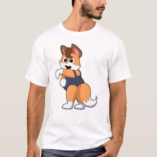 T-shirt Renard à la natation avec maillot de bain