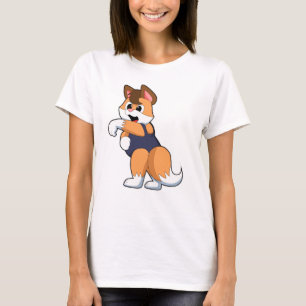 T-shirt Renard à la natation avec maillot de bain