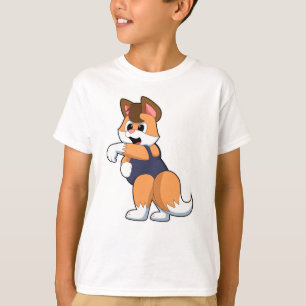 T-shirt Renard à la natation avec maillot de bain