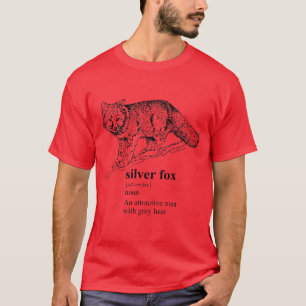 T-SHIRT RENARD ARGENTÉ
