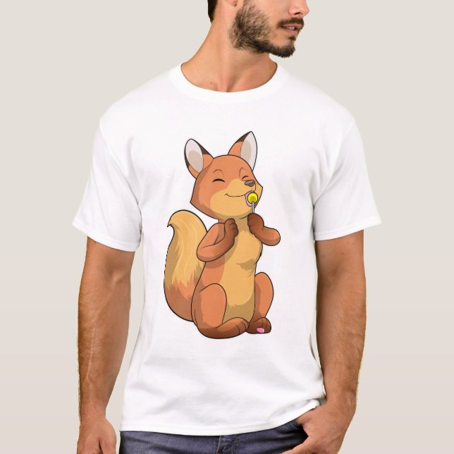 T-shirt Renard avec Lollipop (Devant)