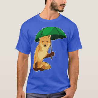 T-shirt Renard avec parapluie