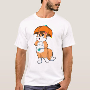 T-shirt Renard avec parapluie