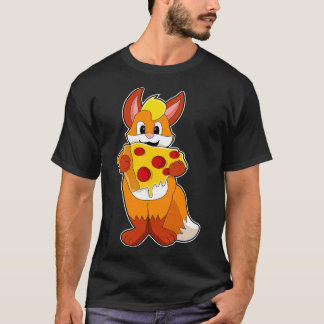 T-shirt Renard avec pizza
