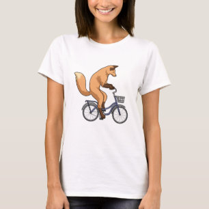 T-shirt Renard avec vélo