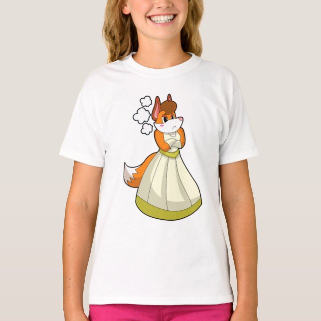 T-shirt Renard comme mariée avec robe Mariage.PNG (Devant)