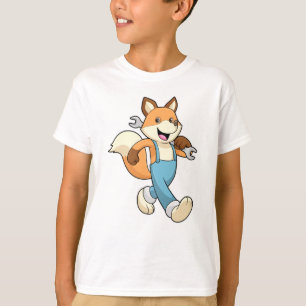 T-shirt Renard comme mécanique avec clé