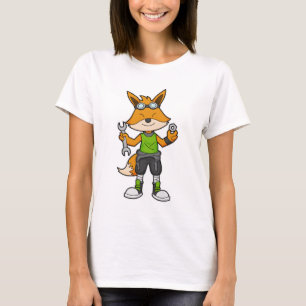 T-shirt Renard comme Mécanique avec clé & noix