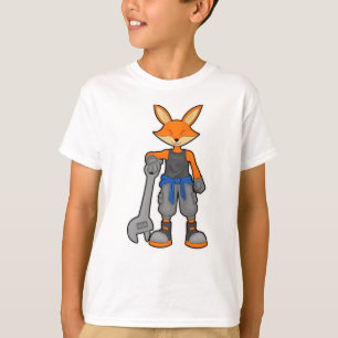 T-shirt Renard comme Mécanique avec Spanner