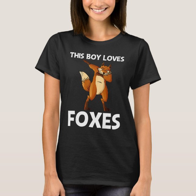 T-shirt Renard cool Pour Garçons Enfants Mammifère Omnivor (Devant)