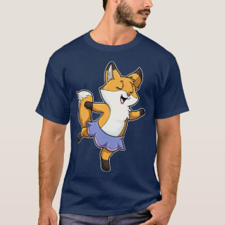T-shirt Renard en ballerine au ballet avec jupe