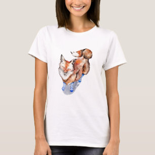 T-shirt Renard en Chaussettes