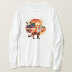 T-shirt Renard en hiver