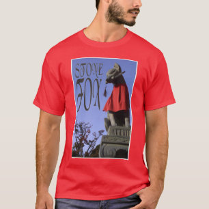 T-shirt renard en pierre