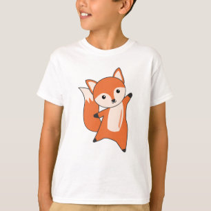T-shirt Renard Forêt Animaux Renards Renards Orange Kawaii
