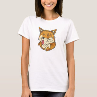 T-shirt renard mignon