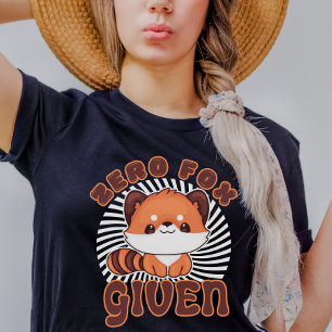 T-shirt Renard Orange Mignon Blagues de Renards Zero Renar