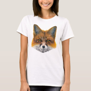 T-shirt Renard - Peinture en acrylique