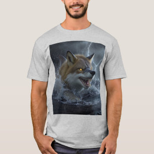 T-shirt Renard requin Ocean Ember Créature marine mythiq