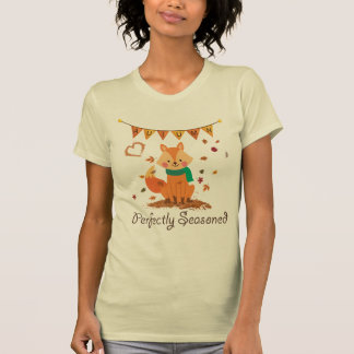 T-shirt Renard rouge d'automne - La chute des femmes parfa