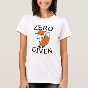 T-shirt Renard zéro donné