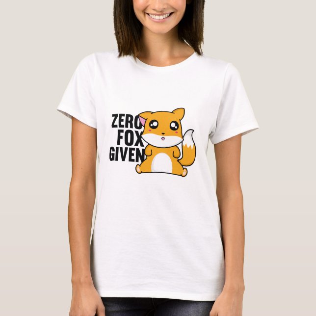 T-shirt Renard zéro donné (Devant)