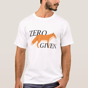T-shirt Renard zéro donné