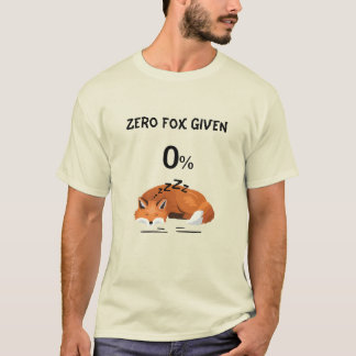 T-shirt Renard zéro donné