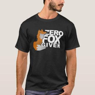 T-shirt Renard Zéro Donné  Renard  Bâillon