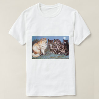 T-shirt Rencontre de chatons au clair de lune, Louis Wain