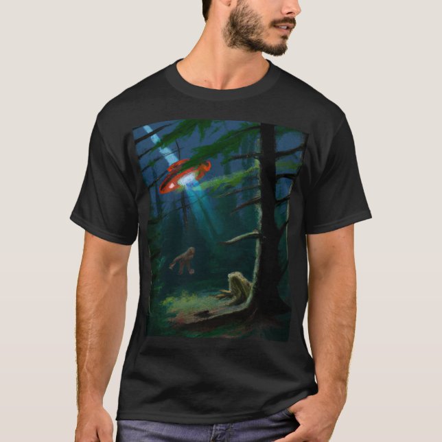 T-shirt Rencontre des Aliens Bigfoot (Devant)
