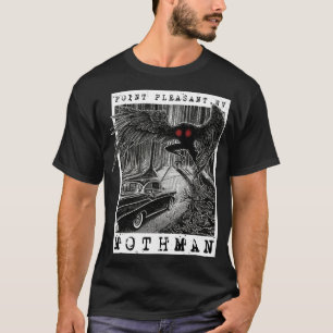 T-shirt Rencontre Mothman 1966 Point Pleasant Original Cr