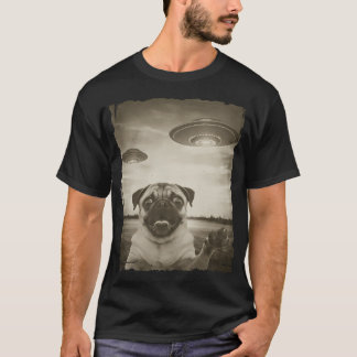 T-shirt Rencontre OVNI drôle Photo Ancienne Téléphone Self