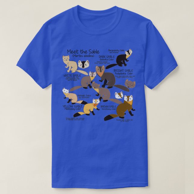 T-shirt Rencontrez la martre de sable (Design devant)