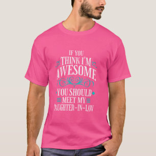 T-shirt Rencontrez ma belle-fille, beau-père, belle-mère e