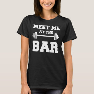 T-shirt RENCONTREZ-MOI à la chemise noire du gymnase des