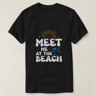 T-shirt Rencontrez-moi à la plage Retro Super Summer Vacat