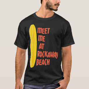 T-shirt Rencontrez-Moi À Rockaway Beach Surfboard