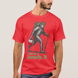 T-shirt Rencontrez-moi en Jeannette Pennsylvania PA Bigfoo