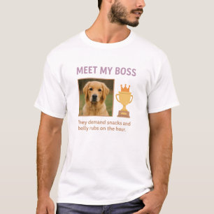 T-shirt Rencontrez Mon Patron - Drôle Photo Personnalisée