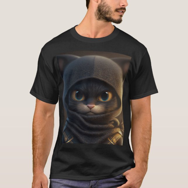 T-shirt Rencontrez Ninja Cat (Devant)