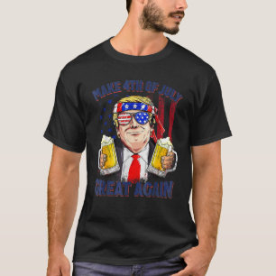 T-shirt Rendre 4 juillet grand à nouveau drôle Trump Homme