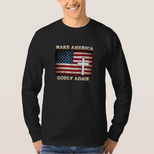 T-shirt Rendre à l'Amérique son drapeau américain à la cro