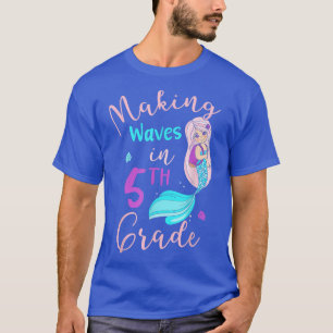 T-shirt Rendre Des Vagues De Sirène De 5E Année À L'École 