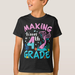 T-shirt Rendre Des Vagues En Sirène De 4E Année À L'École 