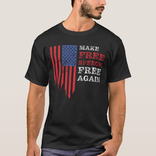 T-shirt Rendre la liberté d'expression à nouveau : conserv (Devant)