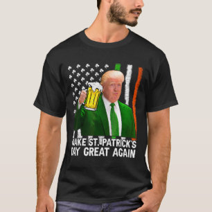 T-shirt Rendre la Saint-Patrick plus belle encore Drapeau 