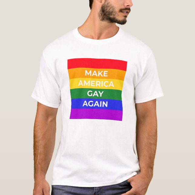 T-shirt Rendre l'Amérique gay (Devant)