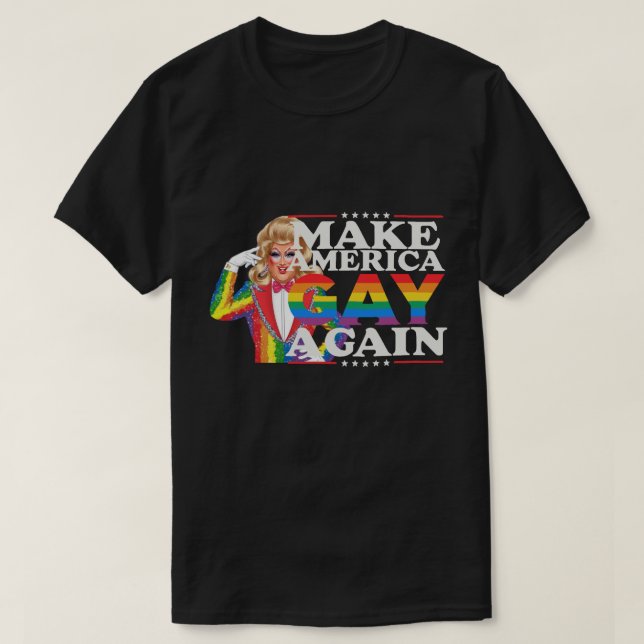 T-shirt Rendre l'Amérique gay, LGBTLove, Rainbow LGBTQ (Design devant)
